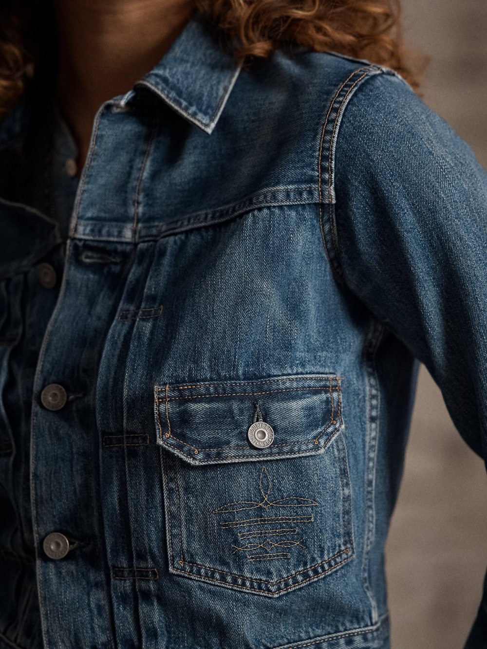 Ralph Lauren RRL | NWOT Cropped Blue Denim Jacket - Picture 12 of 13